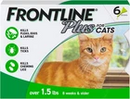 FRONTLINE Plus Flea and Tick Treatment for Cats Over 1.5 lbs – 6 Treatments