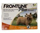 FRONTLINE Plus Flea and Tick Treatment for Dogs 5–22 lbs – 6 Doses