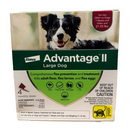 Advantage II Flea Treatment for Large Dogs 21–55 lbs – 4 Pack