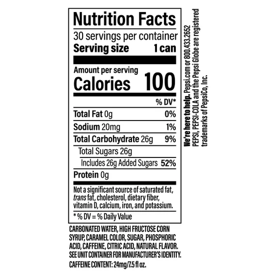 Pepsi Mini Cans 7.5 oz – Original Sparkling Soda 30 Pack (Portion Control Size) - Image 2