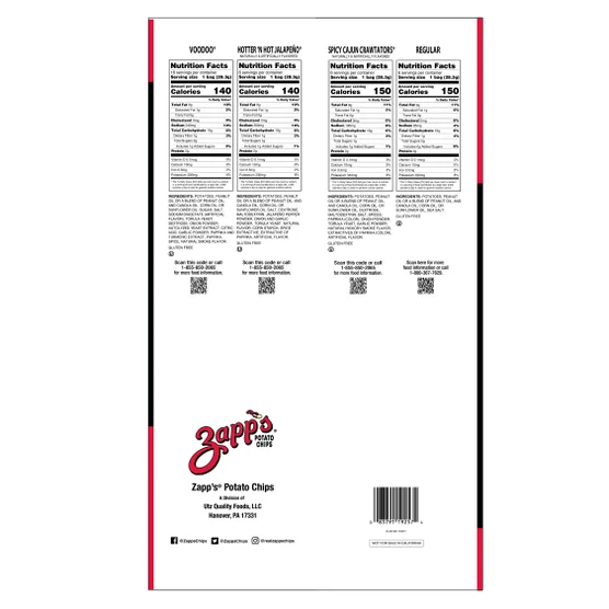 Zapp's Potato Chips Variety Pack – 1 oz (36-Count Kettle Style Snack Bags) - Image 2