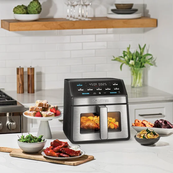 Gourmia 8-Quart Digital Air Fryer with Window & Light – 7 Presets, 1700W, Black - Image 2