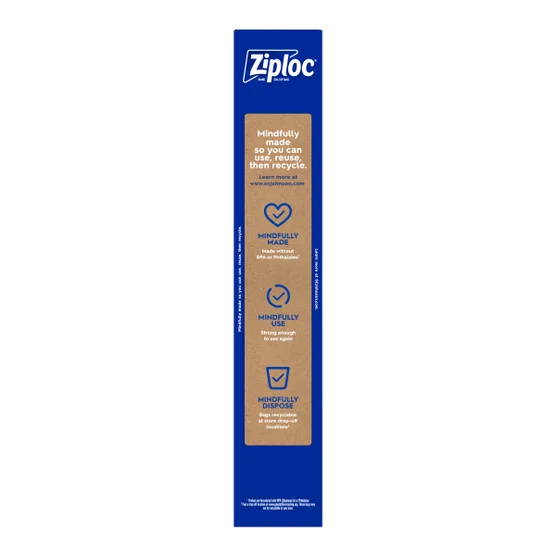 Ziploc 2 Gallon Seal Top Freezer Bags 30 Count Heavy Duty Food Storage 3-Pack - Image 2