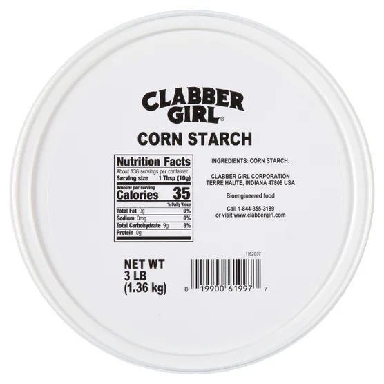 Clabber Girl Corn Starch 3 lb – Pure Gluten-Free Baking & Thickening Agent - Image 2