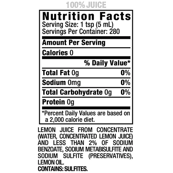 ReaLemon 100% Lemon Juice – From Concentrate, 48 fl oz Bottles (2-Pack) - Image 2