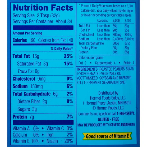 Skippy Creamy Peanut Butter 48 oz (2-Pack) – Gluten Free Peanut Butter - Image 2