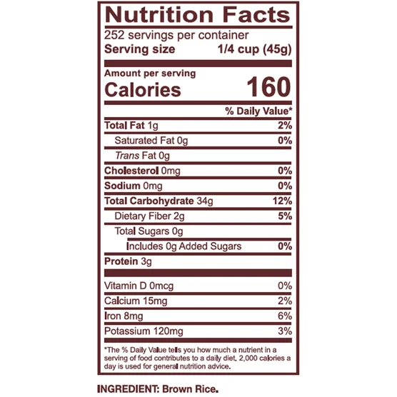 Homai California Brown Rice 25 lb – Whole Grain Brown Rice - Image 2