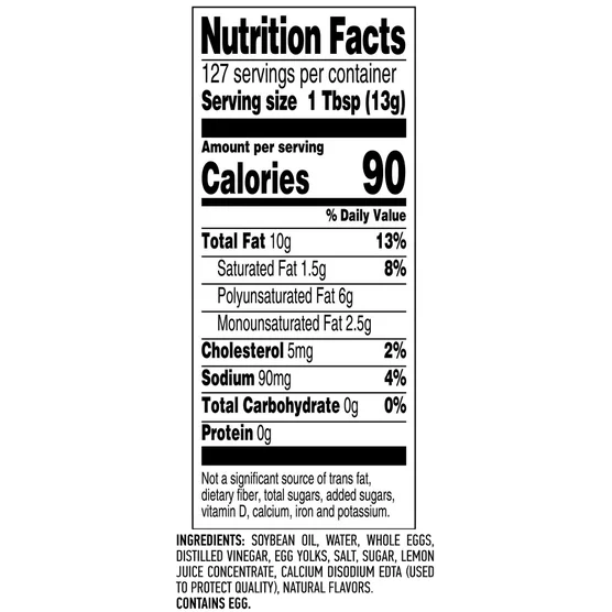 Best Foods Real Mayonnaise, 64 oz Family Size Jar - Image 2