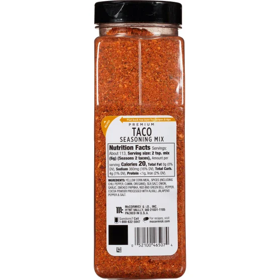 McCormick Premium Taco Seasoning, 24 oz – Southwest Taco Spice Blend - Image 2